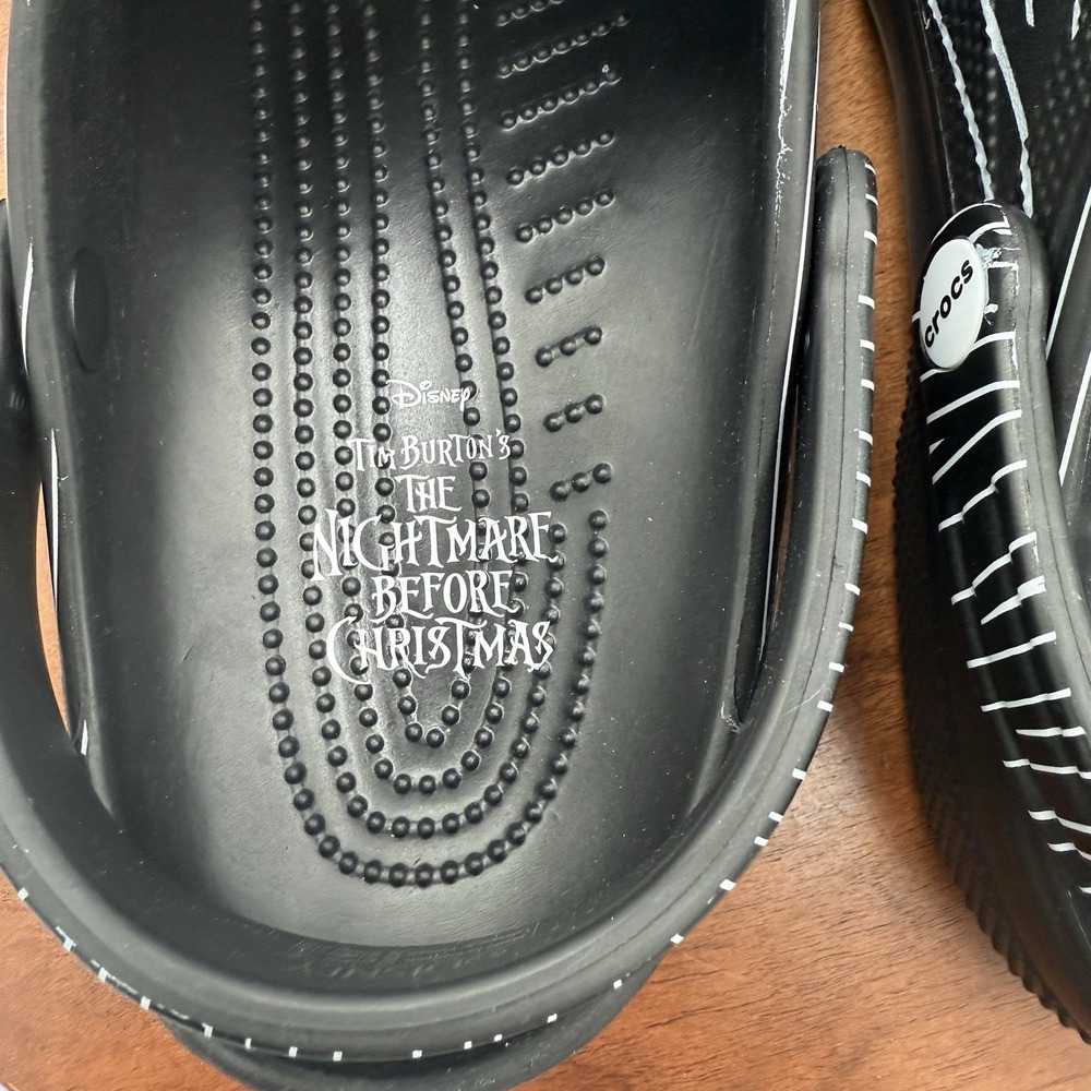 CROCS Nightmare Before Christmas Clogs Jack Skellington Disney Unisex ‎ M10/W12 - Picture 8 of 11